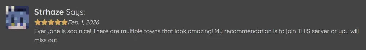 Player review screenshot